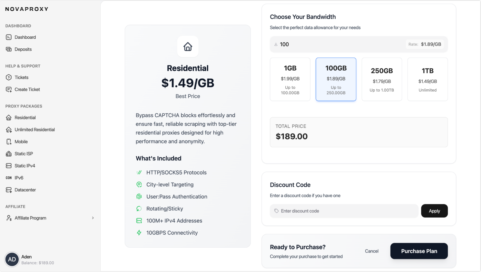 Paste proxy and test
