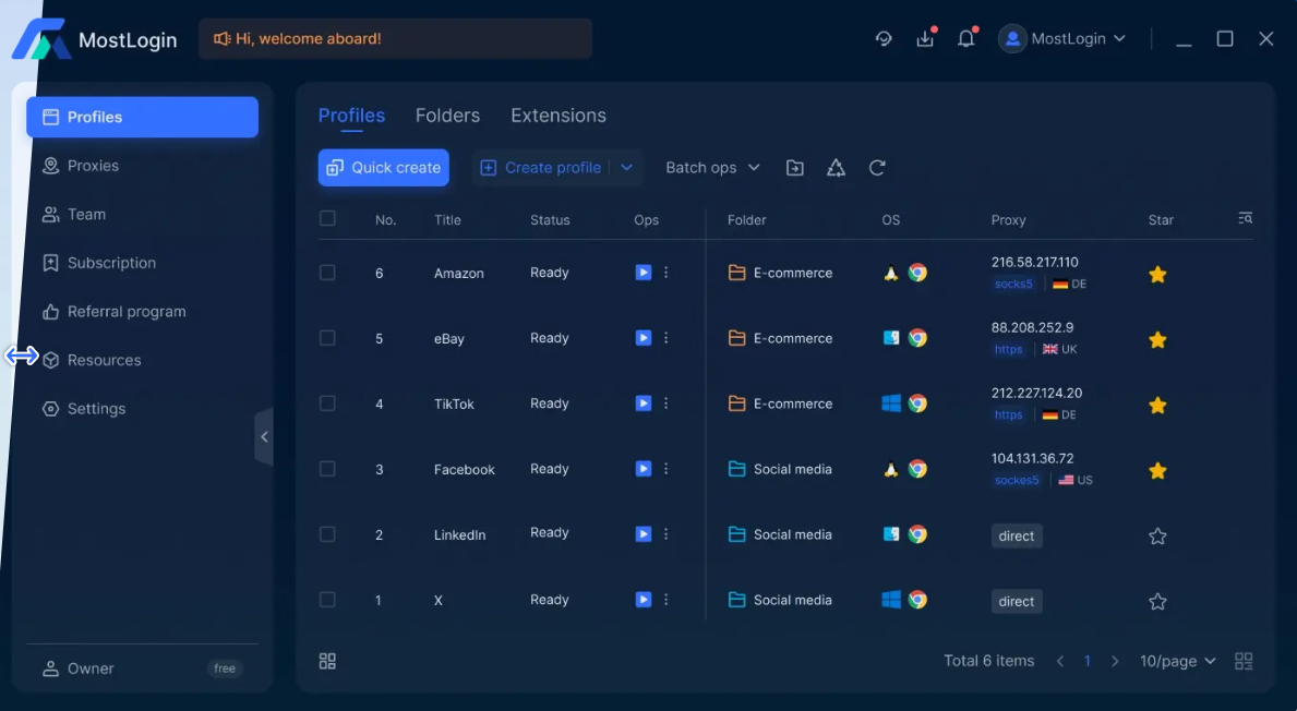 MostLogin Core Features
