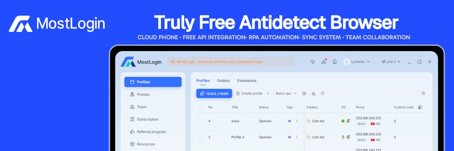 MostLogin Antidetect Browser